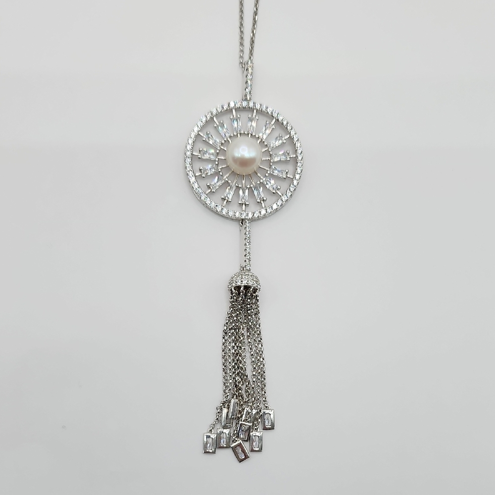 apm Monaci Long Pearl Necklace (New)
